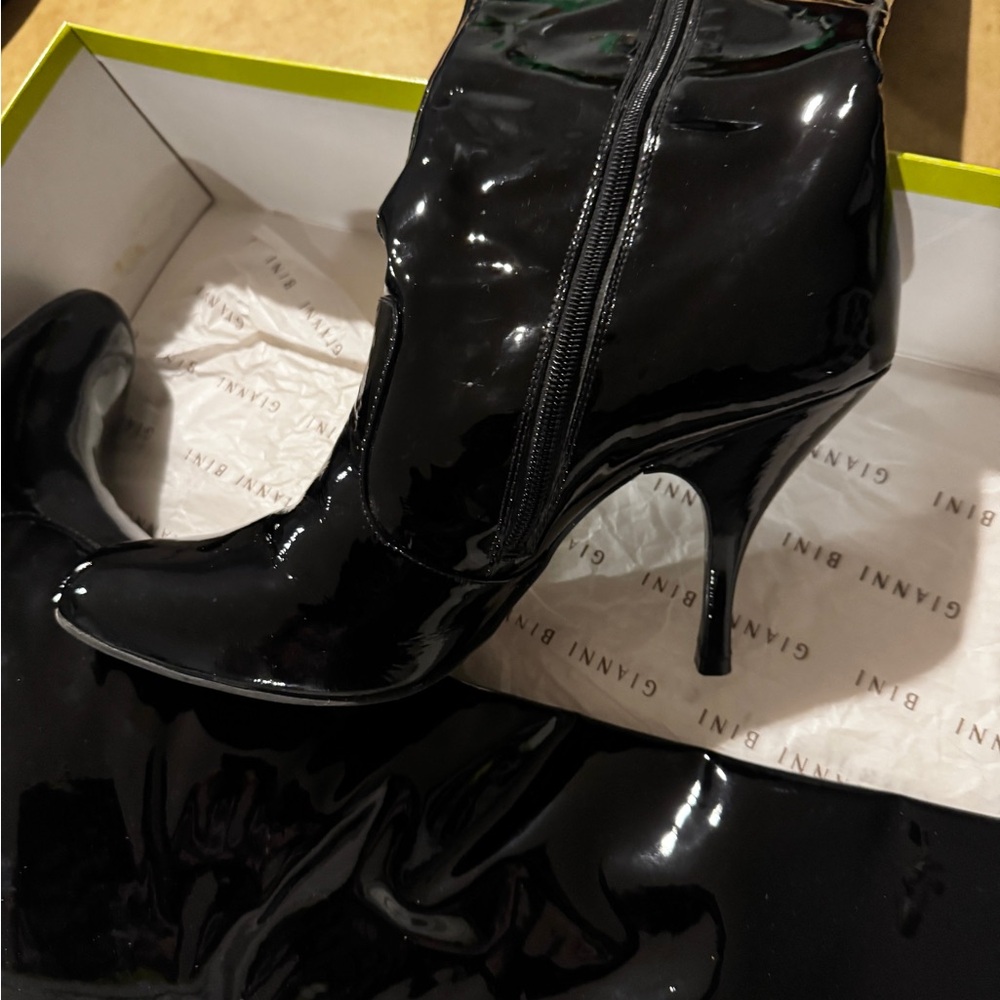 BCBGirls Black Heeled Boots with Stiletto Heel size 10